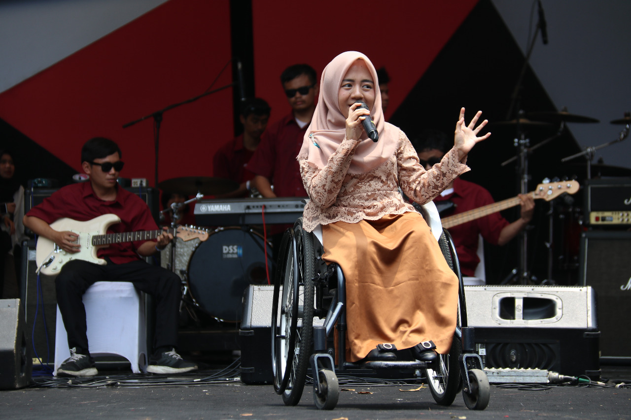 Technical Implementation Unit (UPT) for Persons with Disabilities (PD) of the Ministry of Social Affairs Performs at National Cultural Week
