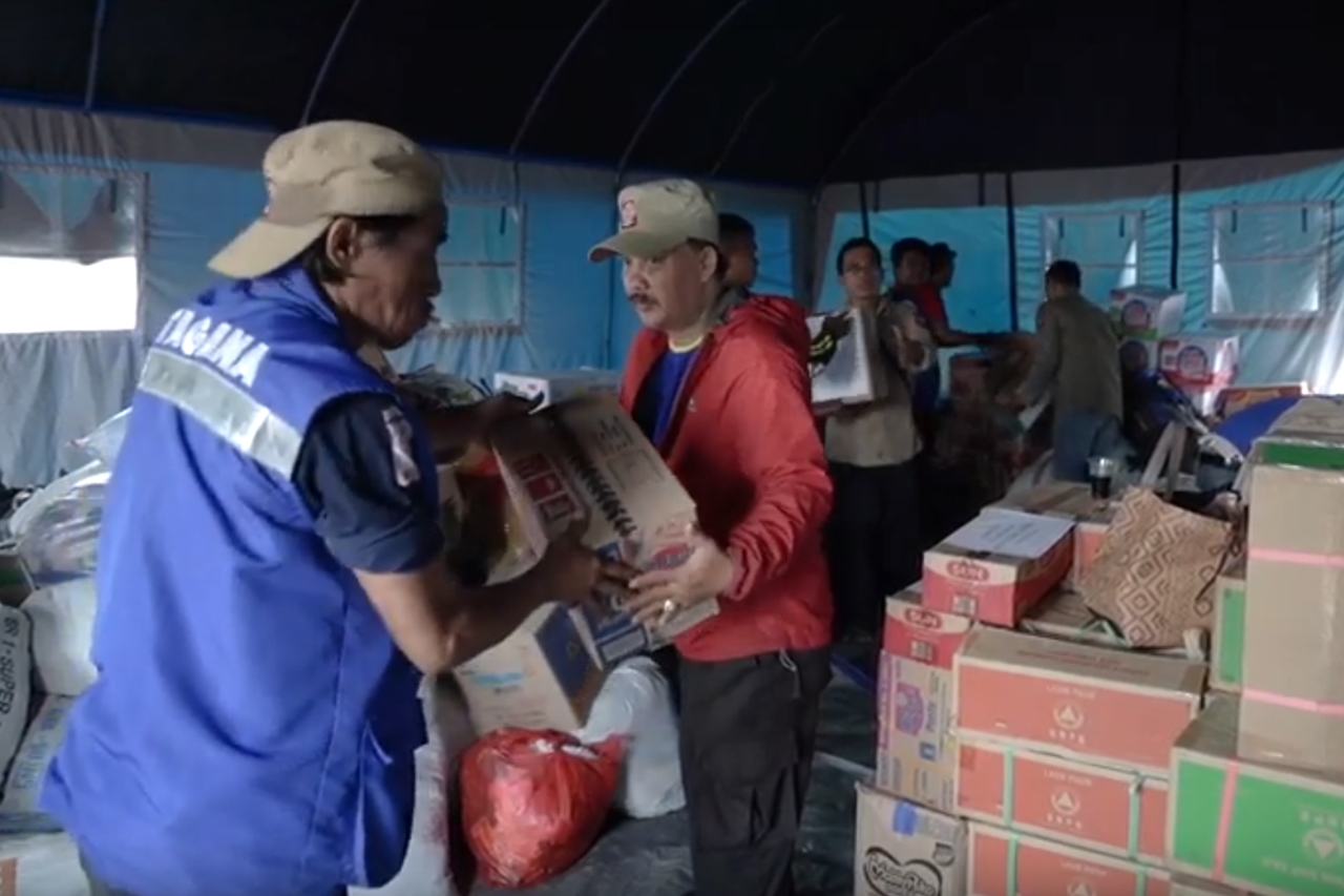 Tim Kemensos Menjangkau Lokasi Banjir Bandang Lebak Banten