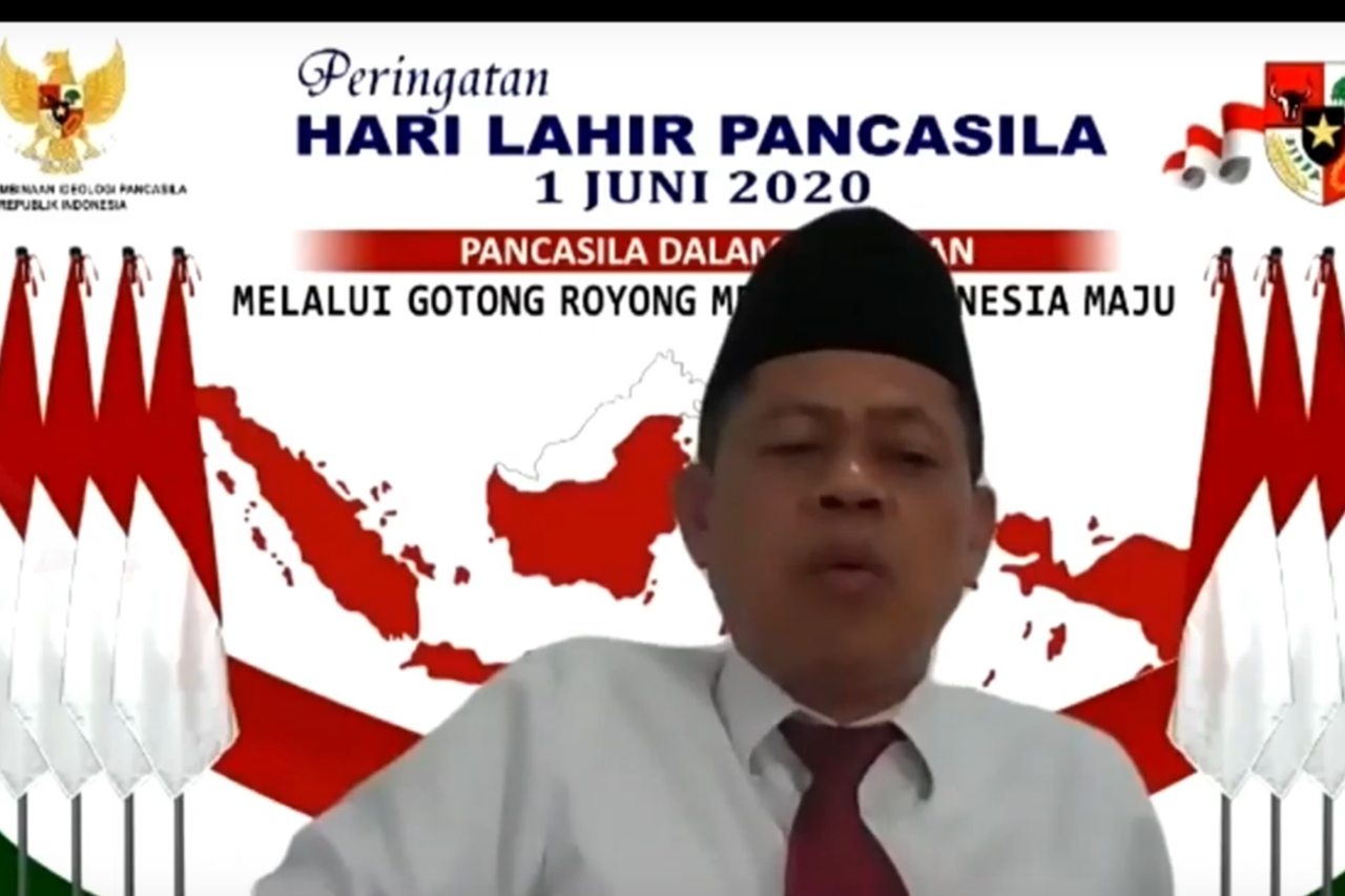 Konferensi Video Peringati Hari Pancasila