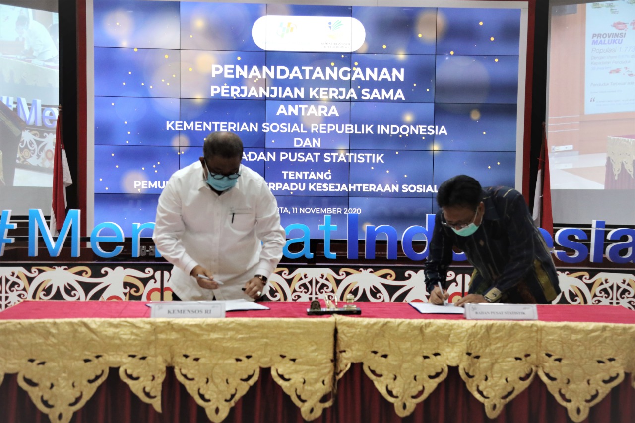Ministry of Social Affairs and BPS Sign Cooperation to Update DTKS