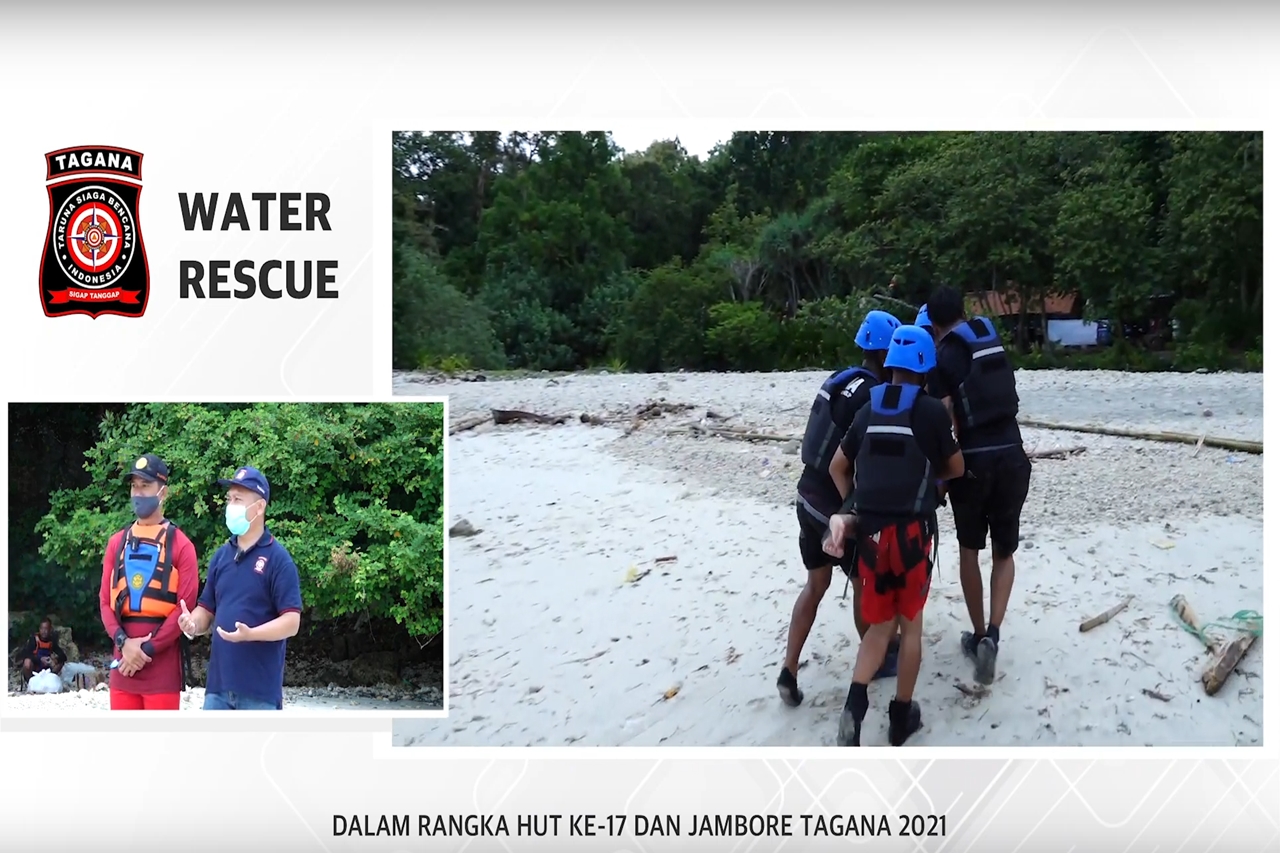 Basarnas Uji Kemampuan Renang Tagana untuk "Water Rescue"