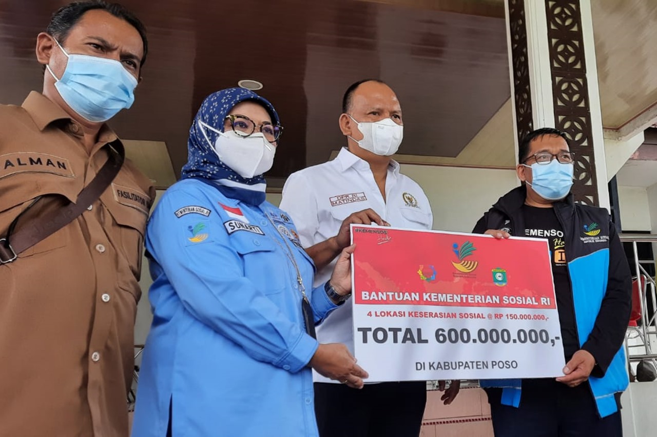 Cegah Konflik Sosial, Kemensos Latih Pelopor Perdamaian dan Serahkan Bantuan Rp1,15 Miliar di Sulawesi Tengah