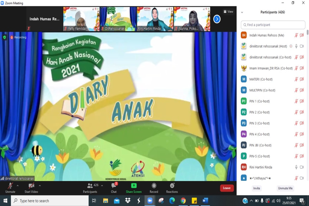 Webinar Diari Anak: Pengalaman Anak-anak Indonesia Menghadapi Pandemi Covid-19