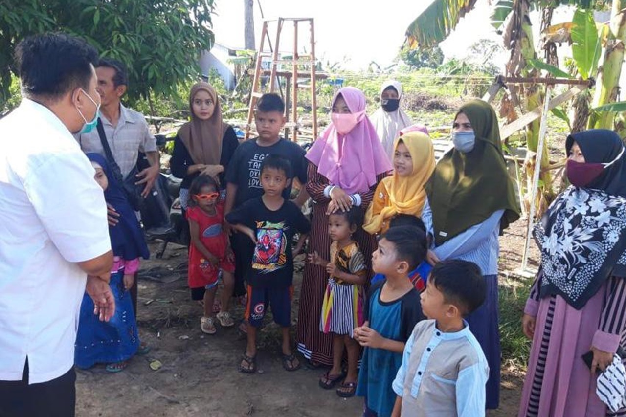 MoSA Provides ATENSI Services for Children Affected by Tornadoes in Rokan Hulu Regency