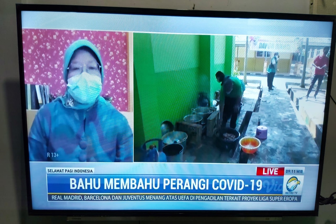 The Real Action of the Public Kitchen of the Ministry of Social Affairs, Live in 'Selamat Pagi Indonesia' Program