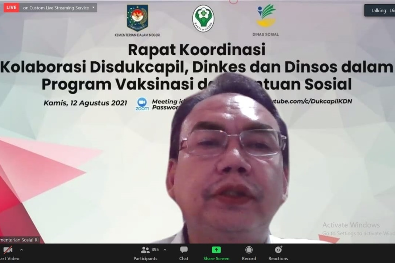 Kemensos Hadiri Rapat Koordinasi Kolaborasi dalam Program Vaksinasi dan Bansos