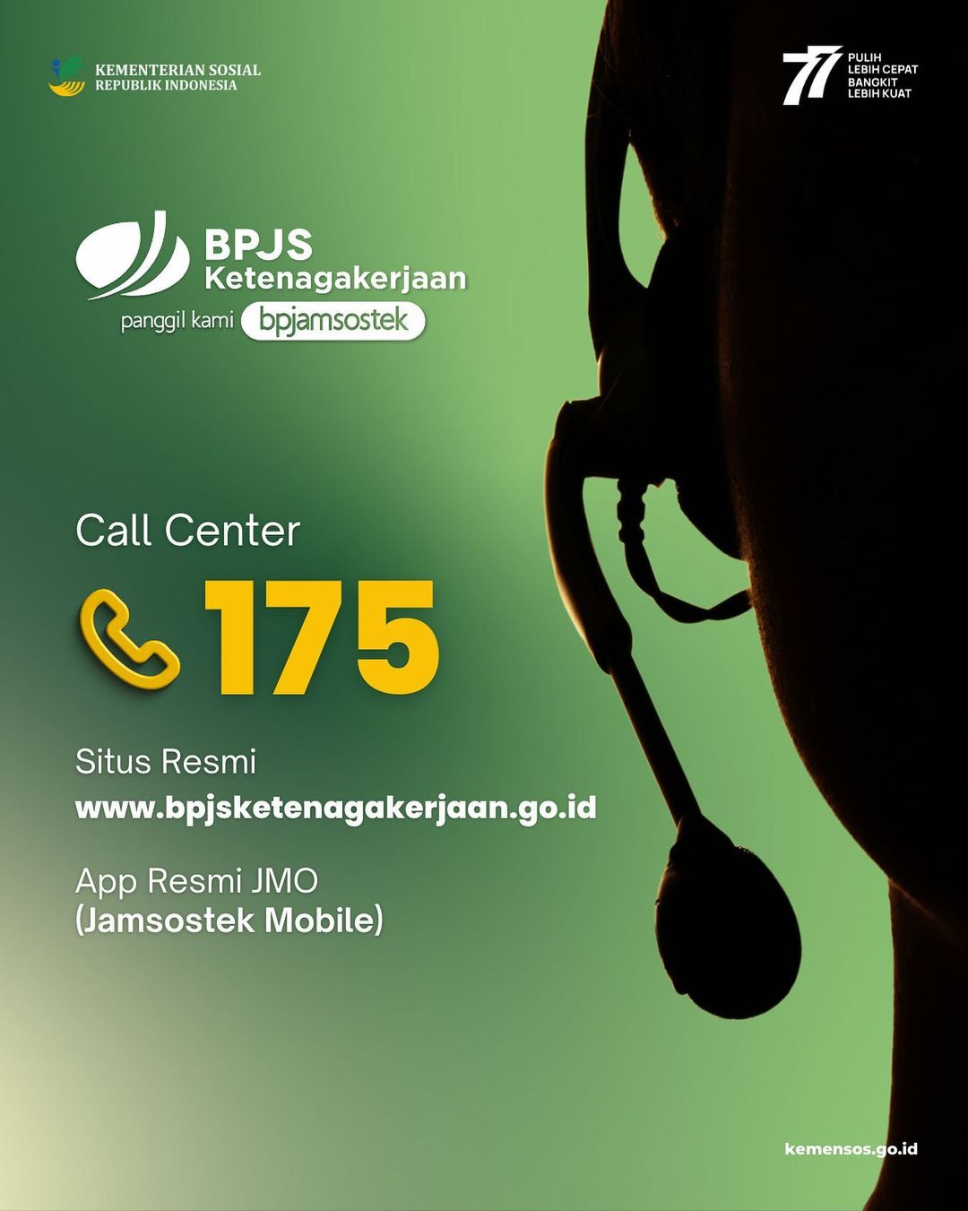Call Center dan Situs Resmi BPJS Ketenagakerjaan