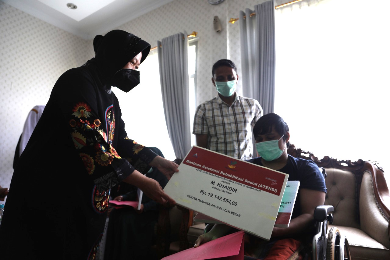 Motivasi Penerima Manfaat di Aceh, Mensos Risma: Ini Bukan Akhir dari Segalanya