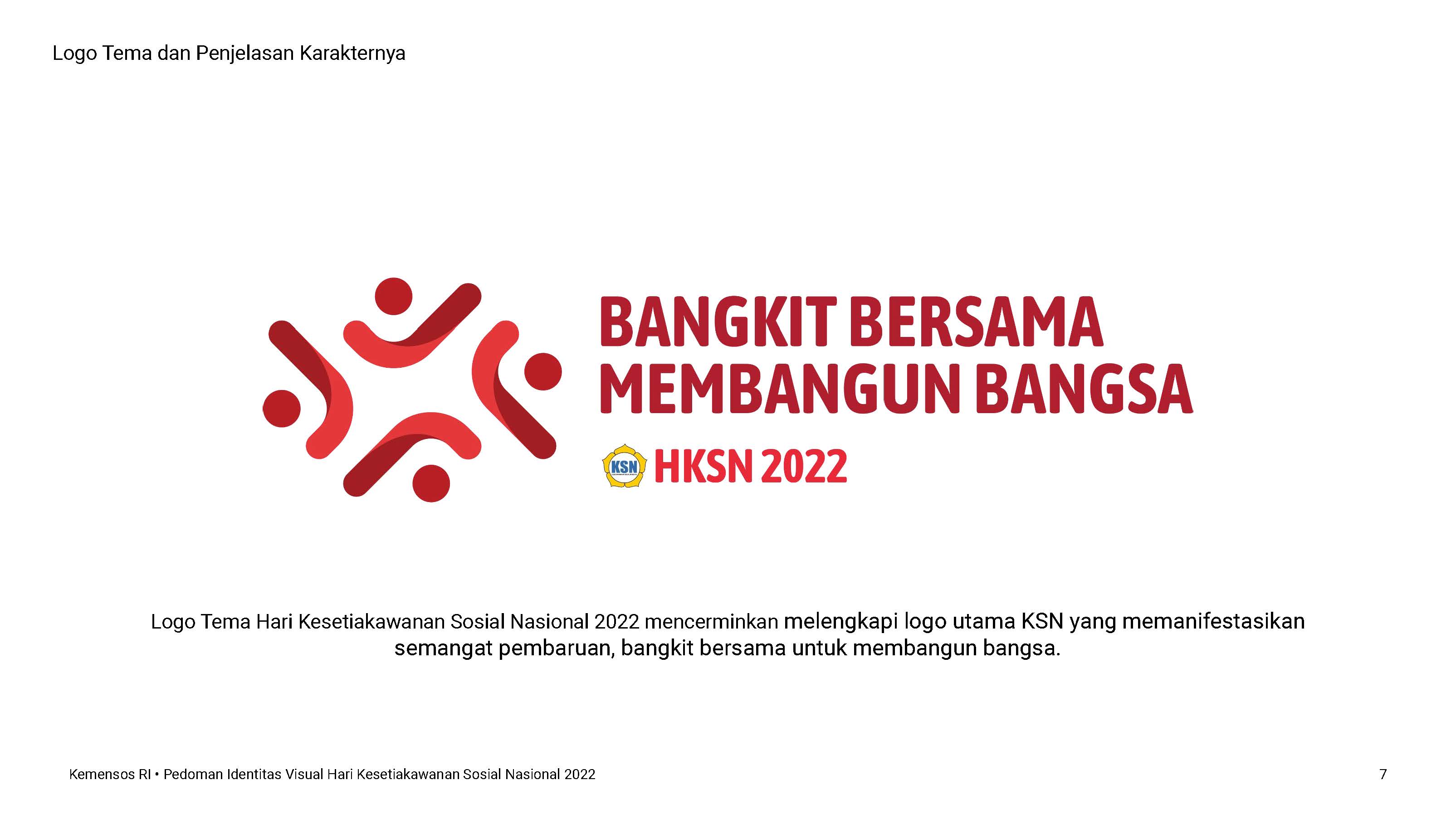 Logo dan Panduan Visual Hari Kesetiakawanan Sosial Nasional (HKSN) Tahun 2022