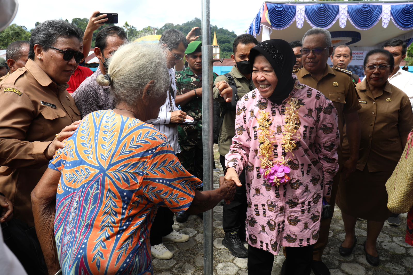 Kunjungan Kerja Menteri Sosial ke Kabupaten Kepulauan Yapen, Provinsi Papua