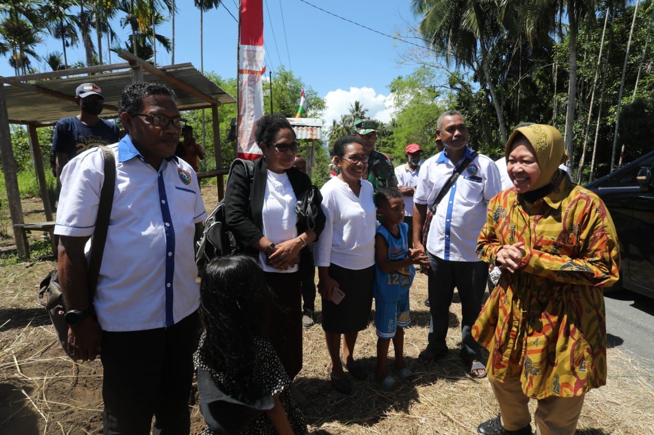 Kunjungan Mensos Risma di Kota Jayapura