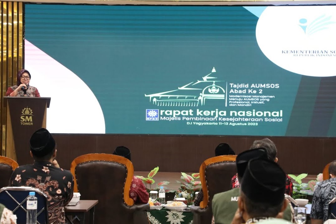 Mensos Risma menjadi Pembicara Kunci dalam Rakernas Pembinaan Kesejahteraan Sosial PP Muhammadiyah