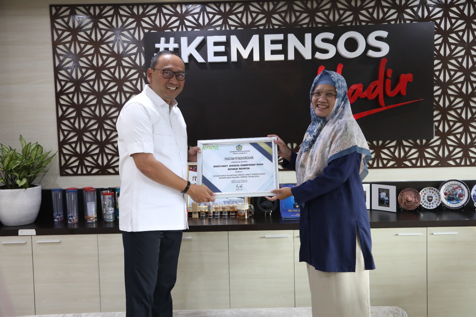 Plt. Sekjen Kemensos Terima Kunjungan KPKNL Jakarta III