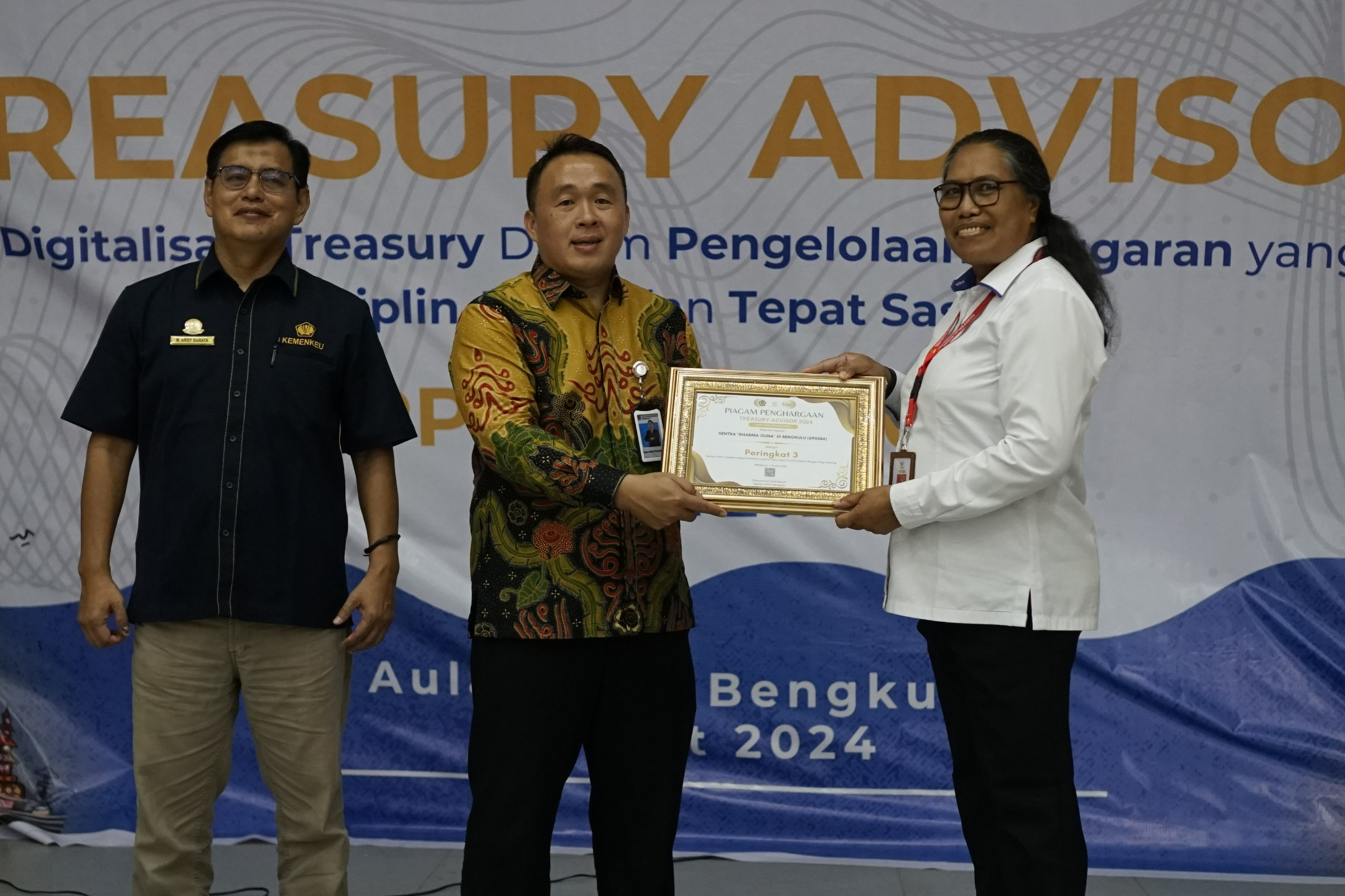 Sentra Dharma Guna Bengkulu Berhasil Raih Penghargaan Treasury Advisor 2024