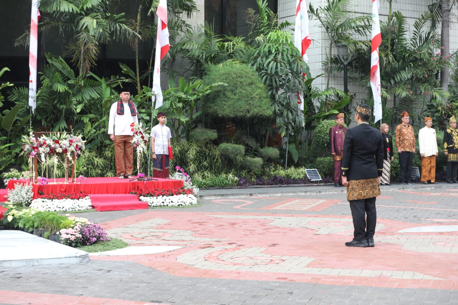 Kemensos Gelar Upacara HUT Kemerdekaan